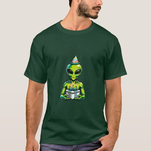 T-shirt Anniversaire Alien (Devant)