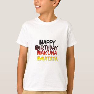 T-shirt Anniversaire allemand Hakuna Matata Art Imprimer