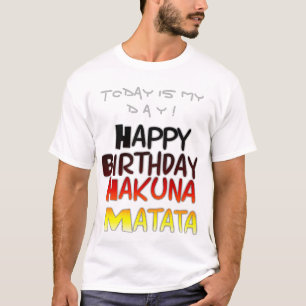 T-shirt Anniversaire allemand Hakuna Matata Art Imprimer