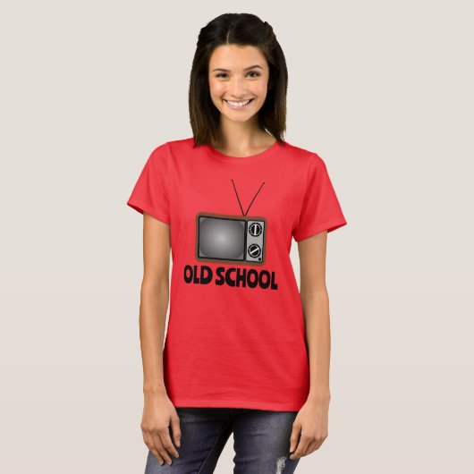 T-SHIRT ANNIVERSAIRE ANCIENNE ÉCOLE RETRO TÉLÉVISION T-SHI (Devant entier)