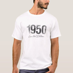 T-shirt Anniversaire Année 1950 Édition limitée Cadeau uti
