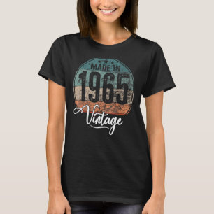 T-shirt Anniversaire année de naissance vintage 1965 anniv