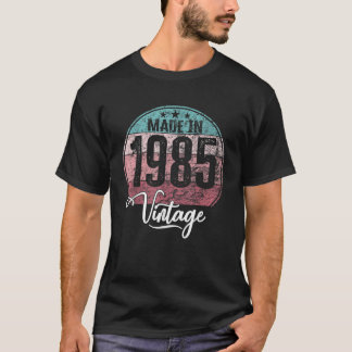 T-shirt Anniversaire Année de naissance vintage 1985 anniv