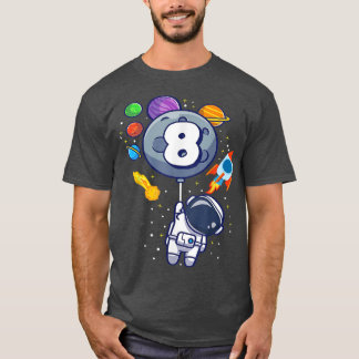 T-shirt anniversaire astronaut 8 ans 8ème anniversaire gar