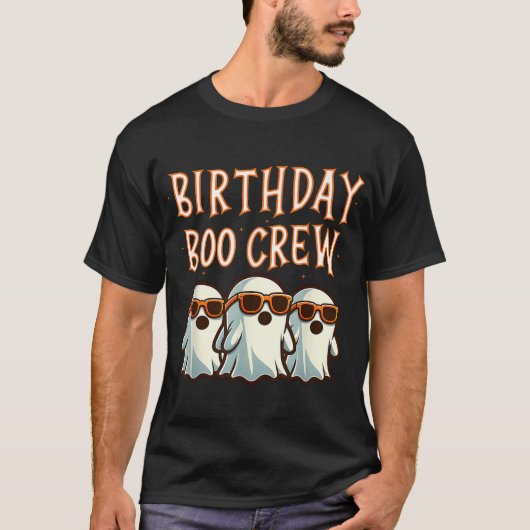 T-shirt Anniversaire Boo Crew Correspondance Halloween Ann (Devant)
