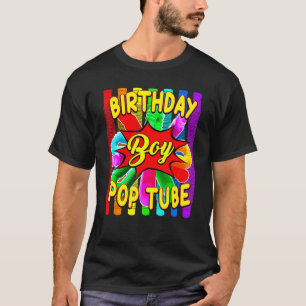 T-shirt Anniversaire Boy Pop Tube Thème Anniversaire