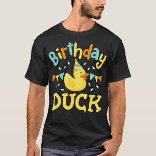 T-shirt Anniversaire Canard Enfants Filles Garçons Caoutch
