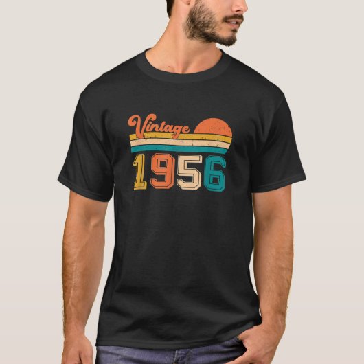 T-shirt Anniversaire classique 1956 Hommes Femmes Annivers (Devant)