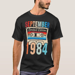 T-shirt Anniversaire Classique Né En Septembre 1984 Ltd Ed