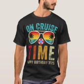 T-shirt Anniversaire Croisière Drôle Cadeau 2025 (Devant)