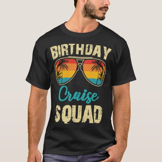 T-shirt Anniversaire Croisière Squad Anniversaire Fête Cro (Devant)
