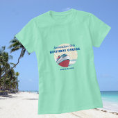 T-shirt Anniversaire Croisières avec bateau de croisière v