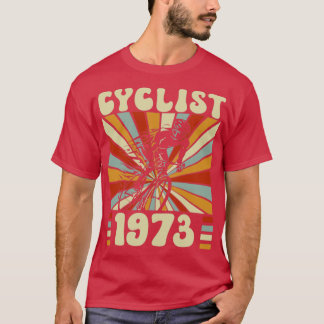 T-shirt Anniversaire cycliste Né en 1973 50e anniversaire