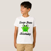 T-shirt Anniversaire d'année bissextile, grenouille (Devant entier)