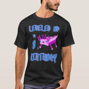 T-shirt Anniversaire D'Axolotl Jusqu'À 8 Anniversaire