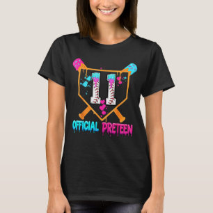 T-shirt Anniversaire de 11 ans Baseball Crème glacée qui c