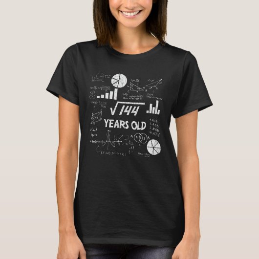 T-shirt anniversaire de 12 ans Geeky Math 12e anniversaire (Devant)