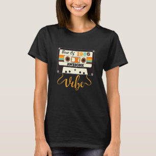 T-shirt anniversaire De 36 Ans Meilleur De 1986 Bande De C