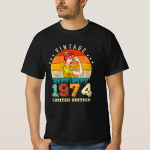 T-shirt anniversaire de 51 ans 1974 Vintage 51e anniversai