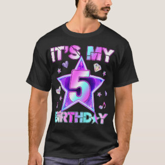 T-shirt Anniversaire de 5 ans Kpop Enfant 5ème anniversair