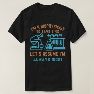 T-shirt Anniversaire de Biophysicien, J'adore Biophysique5