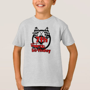T-shirt Anniversaire de courses d'automobiles 7ème