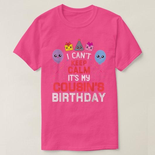T-shirt Anniversaire de Cousin (Design devant)