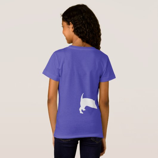 T-Shirt Anniversaire de Dachshund avec Cupcake Long Split (Dos entier)