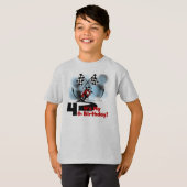 T-shirt Anniversaire de emballage de moto 4ème (Devant entier)