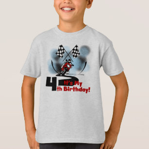 T-shirt Anniversaire de emballage de moto 4ème