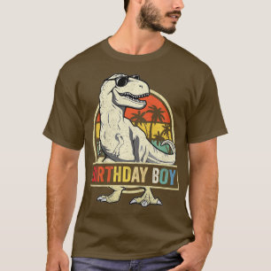 T-shirt Anniversaire de enfant Boy Dino T Rex Dinosaur Boy