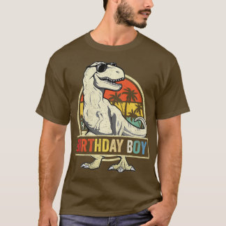 T-shirt Anniversaire de enfant Boy Dino T Rex Dinosaur Boy