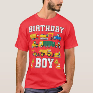 T-shirt Anniversaire de enfant Boy Funny Construction Anni