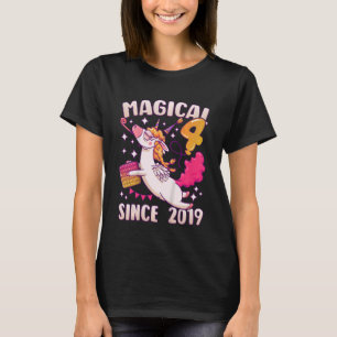 T-shirt Anniversaire de enfant fille 4 ans, née en 2019, U