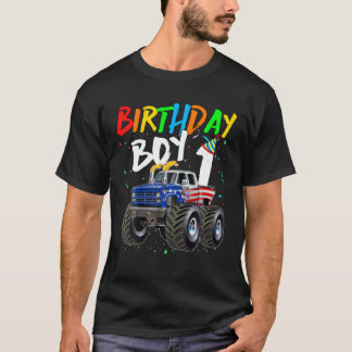 T-shirt Anniversaire de enfant Garçon 1 an Monster Truck D