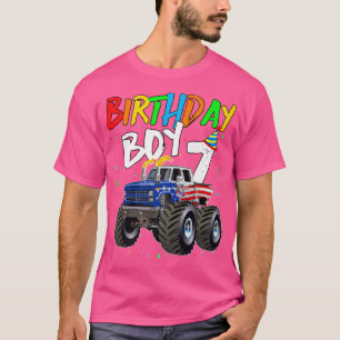 T-shirt Anniversaire de enfant Garçon 7 ans Monster Truck 