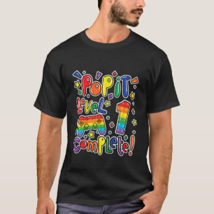 T-shirt Anniversaire de enfant Garçon Fille Niveau 1 Pop C