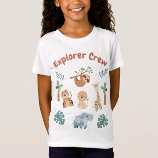 T-Shirt Anniversaire de enfant Jungle Safari Animaux