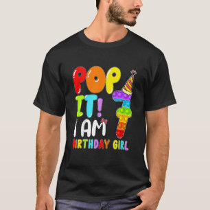 T-shirt Anniversaire de enfant Kids Pop It I Am 7 Years Ol