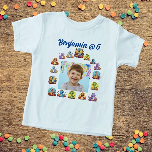 T-shirt Anniversaire de enfant Party Baby Dinosaur