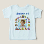 T-shirt Anniversaire de enfant Party Baby Dinosaur (Design Recto)