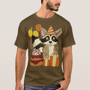 T-shirt Anniversaire de enfant Party Funny Raccoon