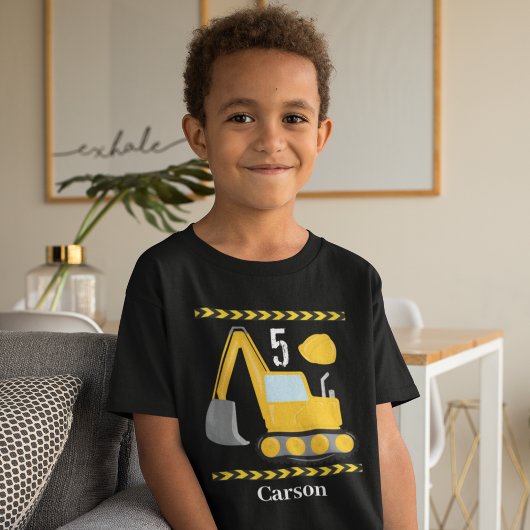 T-shirt Anniversaire de enfant sur mesure du véhicule de c