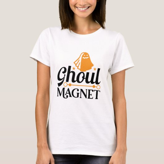 T-shirt Anniversaire de Halloween Ghoul Magnet (Devant)