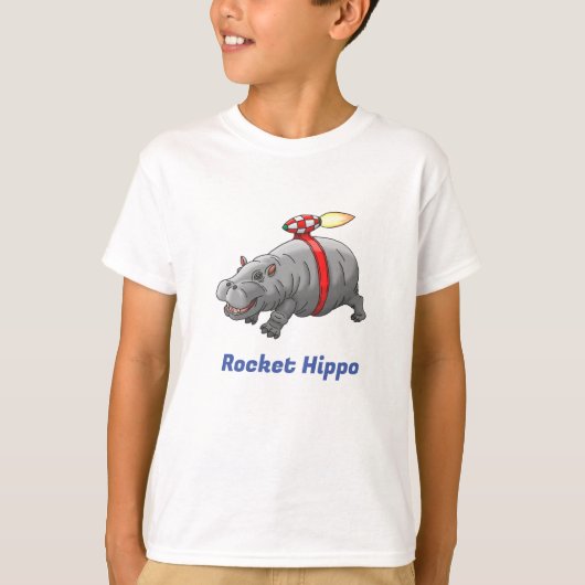 T-shirt Anniversaire de Hippo Fusée (Devant)