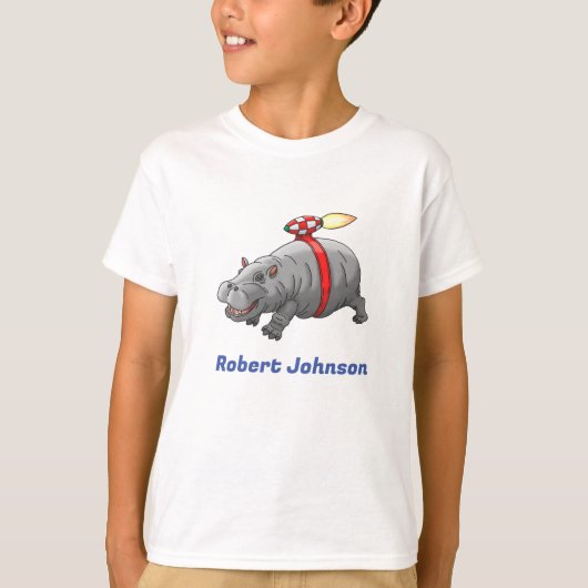 T-shirt Anniversaire de Hippo Fusée (Devant)