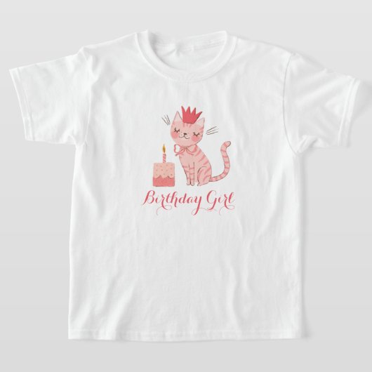 T-shirt Anniversaire de Jolie Kitty (Poser)