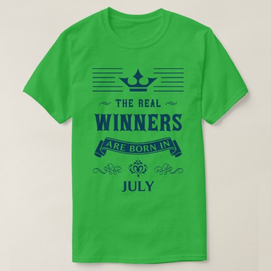 T-shirt anniversaire de juillet (Design devant)