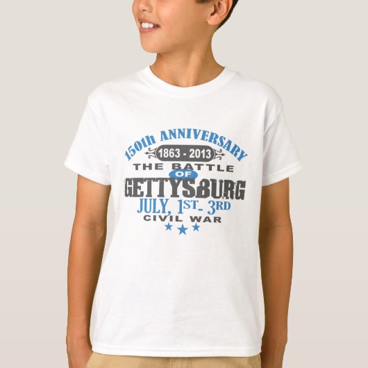 T-shirt Anniversaire de la bataille 150 de Gettysburg (Devant)