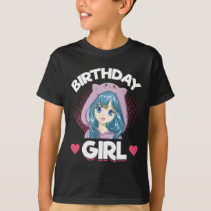 T-shirt Anniversaire de la fille Anime Manga Anniversaire